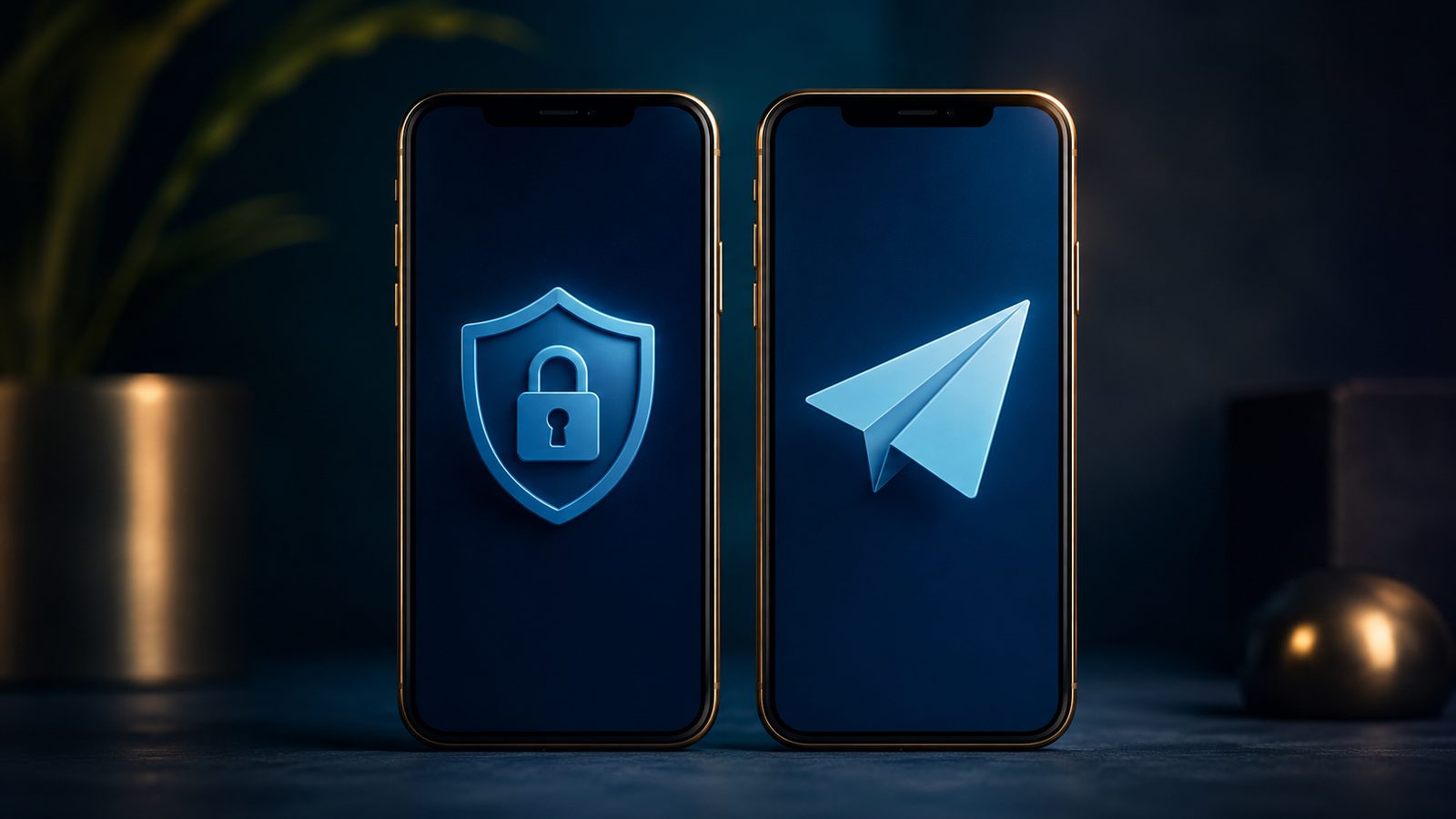 Signal vs Telegram privacy comparison graphic showing encryption and metadata differences